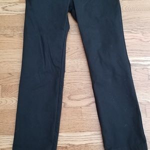 Old Navy Boy's Black Uniform Pants Straight Fit